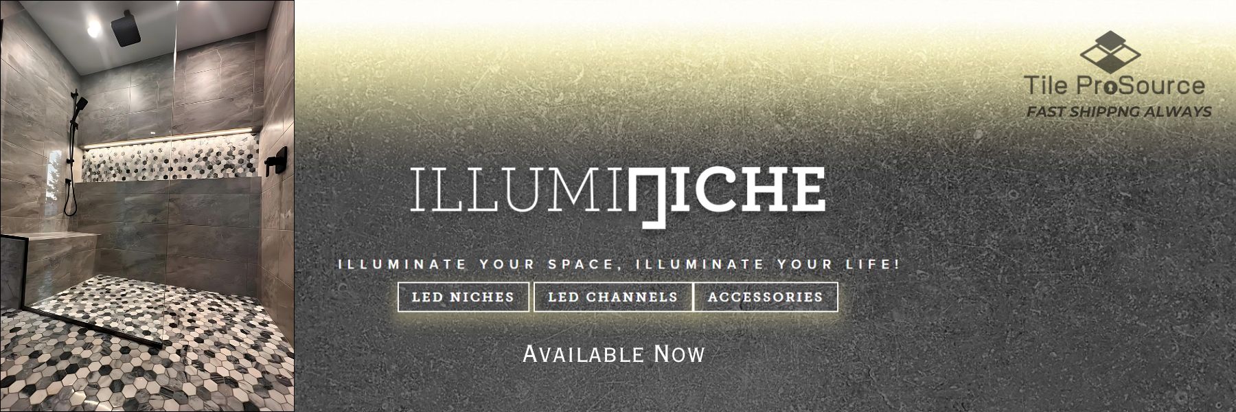 Add Value to your Tile Project with the Illuminiche LED Shower Niche