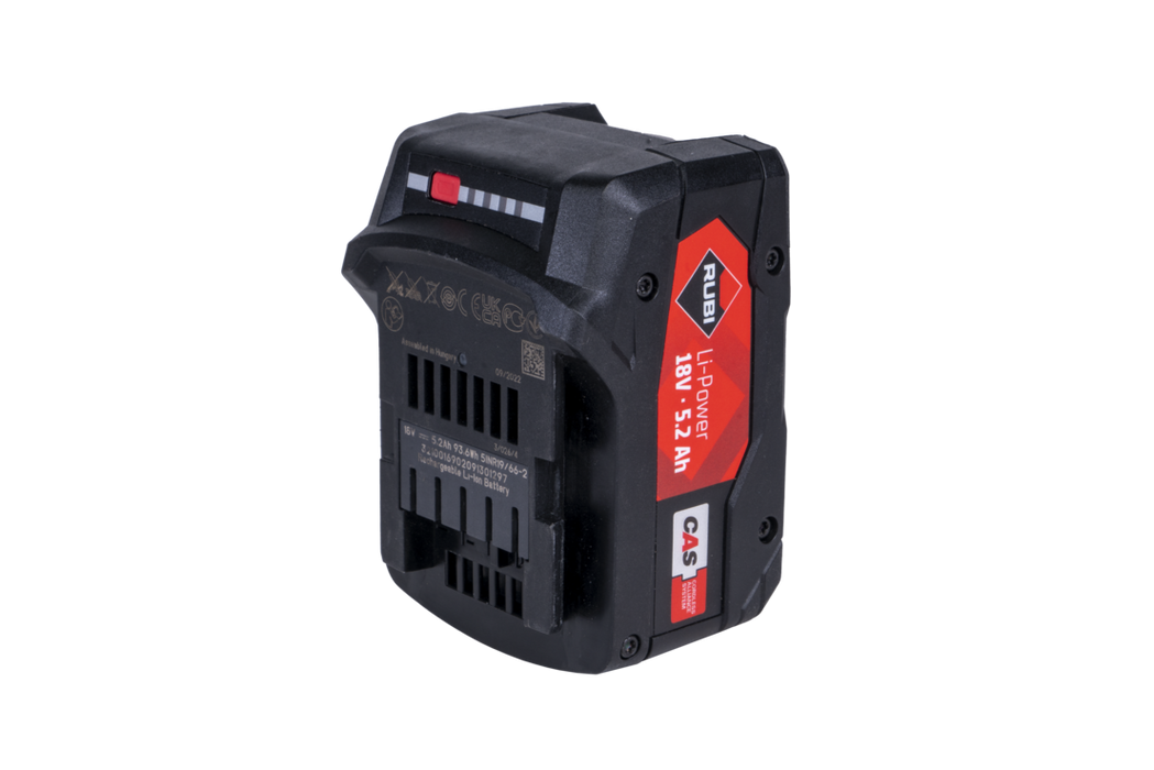 Rubi CAS Li-Power 18V 5.2 Ah Battery