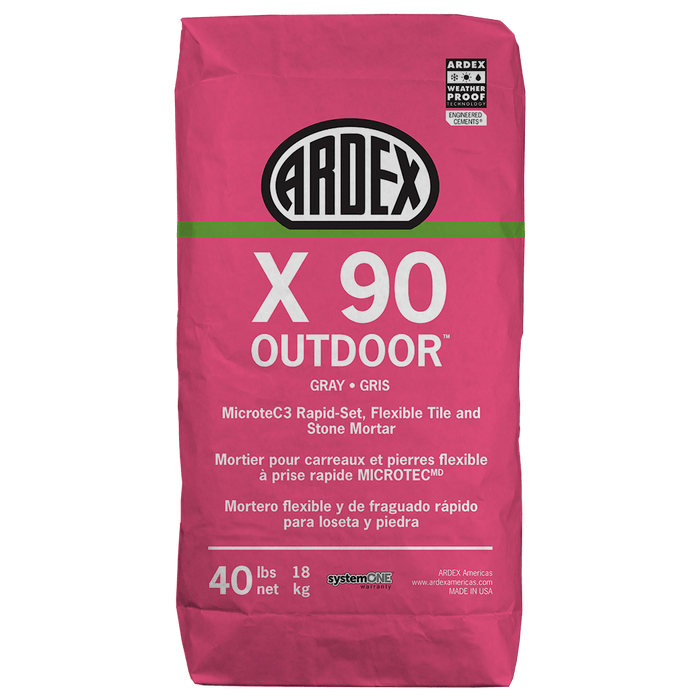 Ardex X 90 Outdoor Rapid-Set Flexible Tile & Stone Mortar (64 bag pallet)