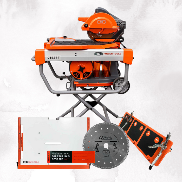 iQTS244 10" Dry-Cut Dustless Tile Saw Holiday Season Bundle