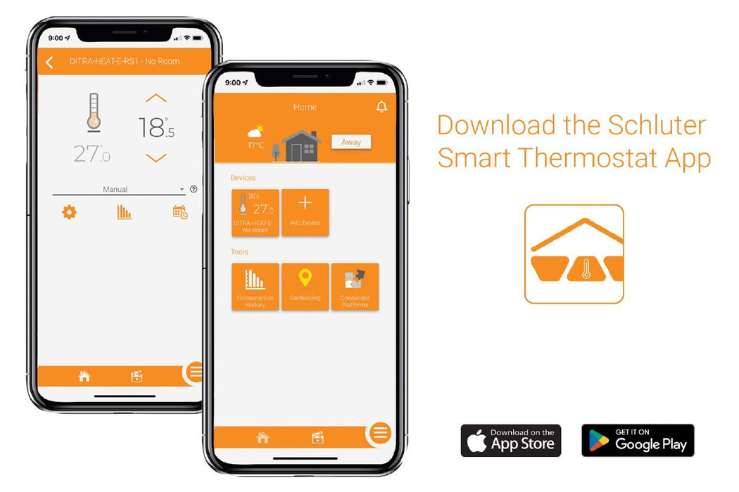 Schluter DITRA-HEAT-E-RS1 Smart WiFi Programmable Thermostat