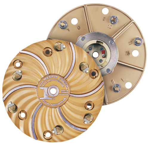 Pearl 15" Hexplate Speed Scraper with Clutch and (6) #4 Carbide Chip Assemblies - Tile ProSource