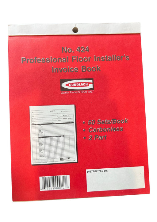 Gundlach Pro Floor Installer's Invoice Book - Tile ProSource